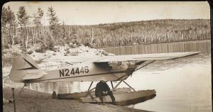 Morrel's beloved Taylorcraft on EDO 1320s