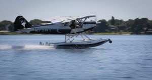 On step with the 180hp Husky A-1C aboard the 500th pair of Wipline 2100s