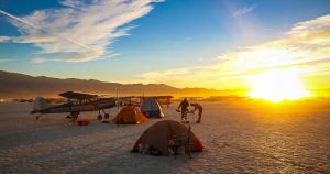 Sunrise on the Dead Cow lakebed